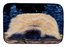 Load image into Gallery viewer, Starry Night Pekingese Dish Drying Mat – Absorbent, Artistic Kitchen Essentials SS8439DDM