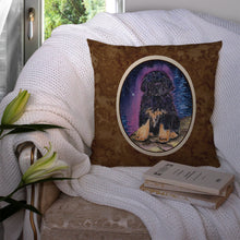 Load image into Gallery viewer, Starry Night Tibetan Mastiff Throw Pillow - 14x14 Decorative Pillow – Art for Your Home &amp; Patio