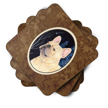 Load image into Gallery viewer, Starry Night French Bulldog Coasters - Set of 4 Lightweight Foam, Absorbent Drink Coasters