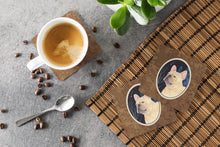 Load image into Gallery viewer, Starry Night French Bulldog Coasters - Set of 4 Lightweight Foam, Absorbent Drink Coasters