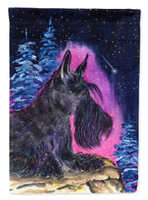 Load image into Gallery viewer, Starry Night Scottish Terrier Flag Canvas House Size