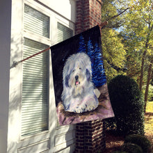Load image into Gallery viewer, Starry Night Old English Sheepdog Flag Canvas House Size