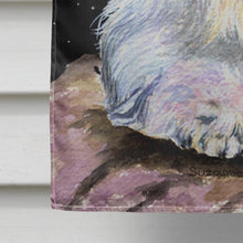 Load image into Gallery viewer, Starry Night Old English Sheepdog Flag Canvas House Size