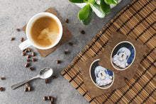 Load image into Gallery viewer, Starry Night Old English Sheepdog Coasters - Set of 4 Lightweight Foam, Absorbent Drink Coasters