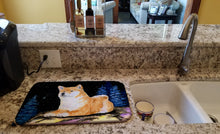 Load image into Gallery viewer, Starry Night Shiba Inu Dish Drying Mat – Absorbent, Artistic Kitchen Essentials SS8445DDM