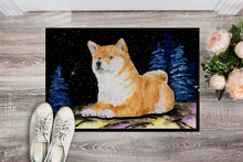 Load image into Gallery viewer, Starry Night Shiba Inu Doormat - 24x36 Decorative Floor Mat – Indoor/Outdoor Rug with Artistic Flair Doormat