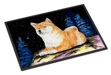 Load image into Gallery viewer, Starry Night Shiba Inu Doormat - 24x36 Decorative Floor Mat – Indoor/Outdoor Rug with Artistic Flair Doormat