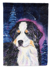Load image into Gallery viewer, Starry Night Bernese Mountain Dog Garden Flag - Outdoor Decorative Yard Flag