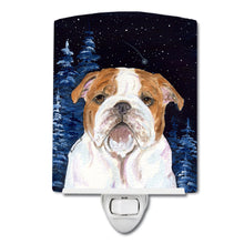 Load image into Gallery viewer, Starry Night English Bulldog Ceramic Night Light SS8447CNL