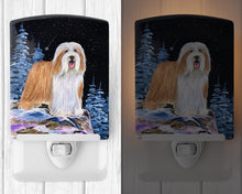 Load image into Gallery viewer, Starry Night Bearded Collie Ceramic Night Light SS8451CNL