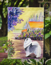 Load image into Gallery viewer, Keeshond Garden Flag - Outdoor Decorative Yard Flag