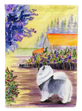 Load image into Gallery viewer, Keeshond Garden Flag - Outdoor Decorative Yard Flag