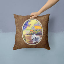 Load image into Gallery viewer, Keeshond Throw Pillow - 14x14 Decorative Pillow – Art for Your Home &amp; Patio