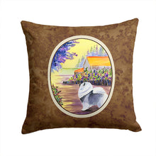 Load image into Gallery viewer, Keeshond Throw Pillow - 14x14 Decorative Pillow – Art for Your Home &amp; Patio