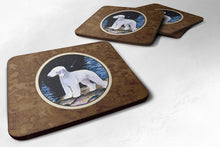 Load image into Gallery viewer, Starry Night Bedlington Terrier Coasters - Set of 4 Lightweight Foam, Absorbent Drink Coasters