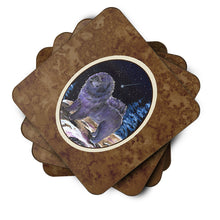 Load image into Gallery viewer, Starry Night Chow Chow Coasters - Set of 4 Lightweight Foam, Absorbent Drink Coasters