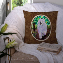 Load image into Gallery viewer, Samoyed Throw Pillow - 14x14 Decorative Pillow – Art for Your Home &amp; Patio
