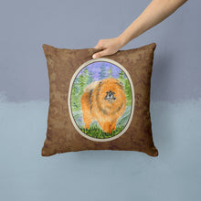 Load image into Gallery viewer, Pomeranian Throw Pillow - 14x14 Decorative Pillow – Art for Your Home &amp; Patio