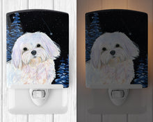Load image into Gallery viewer, Starry Night Maltese Ceramic Night Light SS8460CNL