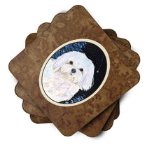 Load image into Gallery viewer, Starry Night Maltese Coasters - Set of 4 Lightweight Foam, Absorbent Drink Coasters