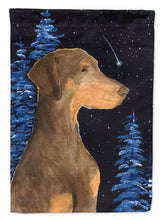 Load image into Gallery viewer, Starry Night Doberman Flag Canvas House Size