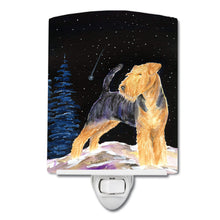 Load image into Gallery viewer, Starry Night Welsh Terrier Ceramic Night Light SS8464CNL
