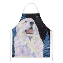 Load image into Gallery viewer, Starry Night Great Pyrenees Apron – Artist-Designed Kitchen, BBQ &amp; Craft Apron