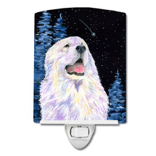 Load image into Gallery viewer, Starry Night Great Pyrenees Ceramic Night Light SS8466CNL