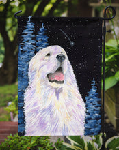 Load image into Gallery viewer, Starry Night Great Pyrenees Garden Flag - Outdoor Decorative Yard Flag