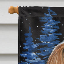 Load image into Gallery viewer, Starry Night Bearded Collie Flag Canvas House Size