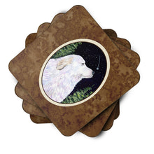 Load image into Gallery viewer, Starry Night Great Pyrenees Coasters - Set of 4 Lightweight Foam, Absorbent Drink Coasters