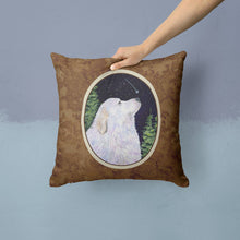 Load image into Gallery viewer, Starry Night Great Pyrenees Throw Pillow - 14x14 Decorative Pillow – Art for Your Home &amp; Patio