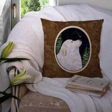 Load image into Gallery viewer, Starry Night Great Pyrenees Throw Pillow - 14x14 Decorative Pillow – Art for Your Home &amp; Patio