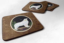 Load image into Gallery viewer, Starry Night Great Pyrenees Coasters - Set of 4 Lightweight Foam, Absorbent Drink Coasters