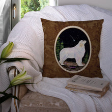 Load image into Gallery viewer, Starry Night Great Pyrenees Throw Pillow - 14x14 Decorative Pillow – Art for Your Home &amp; Patio