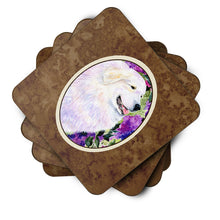 Load image into Gallery viewer, Great Pyrenees Coasters - Set of 4 Lightweight Foam, Absorbent Drink Coasters