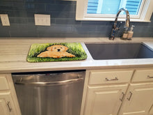Load image into Gallery viewer, Golden Retriever Dish Drying Mat – Absorbent, Artistic Kitchen Essentials SS8476DDM