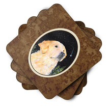 Load image into Gallery viewer, Starry Night Golden Retriever Coasters - Set of 4 Lightweight Foam, Absorbent Drink Coasters