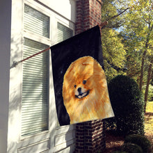 Load image into Gallery viewer, Starry Night Pomeranian Flag Canvas House Size