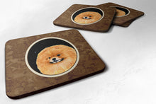 Load image into Gallery viewer, Starry Night Pomeranian Coasters - Set of 4 Lightweight Foam, Absorbent Drink Coasters