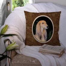 Load image into Gallery viewer, Starry Night Saluki Throw Pillow - 14x14 Decorative Pillow – Art for Your Home &amp; Patio