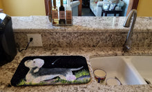 Load image into Gallery viewer, Starry Night Dandie Dinmont Terrier Dish Drying Mat – Absorbent, Artistic Kitchen Essentials SS8486DDM