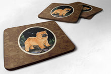 Load image into Gallery viewer, Starry Night Chow Chow Coasters - Set of 4 Lightweight Foam, Absorbent Drink Coasters