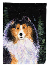 Load image into Gallery viewer, Starry Night Collie Flag Canvas House Size
