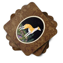 Load image into Gallery viewer, Starry Night Whippet Coasters - Set of 4 Lightweight Foam, Absorbent Drink Coasters