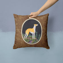 Load image into Gallery viewer, Starry Night Whippet Throw Pillow - 14x14 Decorative Pillow – Art for Your Home &amp; Patio
