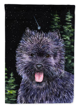 Load image into Gallery viewer, Starry Night Cairn Terrier Flag Canvas House Size