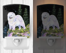 Load image into Gallery viewer, Starry Night Samoyed Ceramic Night Light SS8498CNL