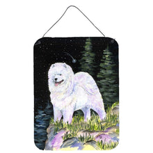 Load image into Gallery viewer, Starry Night Samoyed Aluminium Metal Wall or Door Hanging Prints