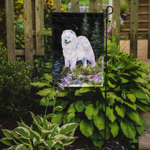 Load image into Gallery viewer, Starry Night Samoyed Garden Flag - Outdoor Decorative Yard Flag
